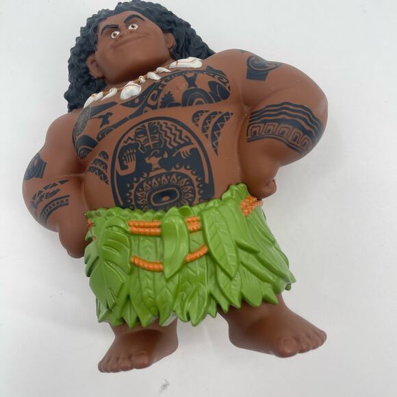 DISNEY Maui Figurine 8" Moana Mega Figure Action Figure Toy The Rock Hard Plasti - Picture 5 of 12